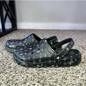 Skechers Foamies Womens Size 10 Arch Fit Black Slip On Clogs Bandanna